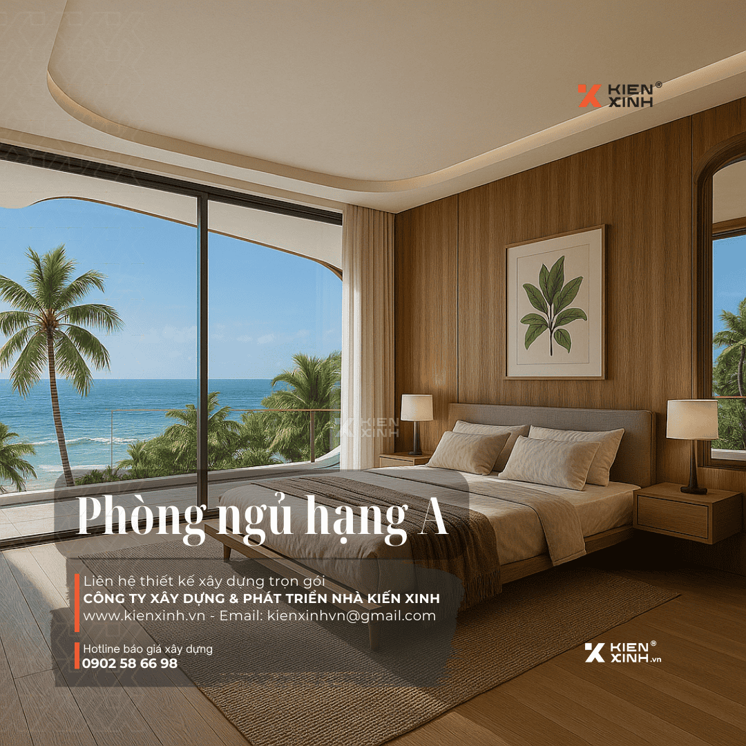 nội thất sang trọng và hiện đại trong căn hộ biệt thự biển